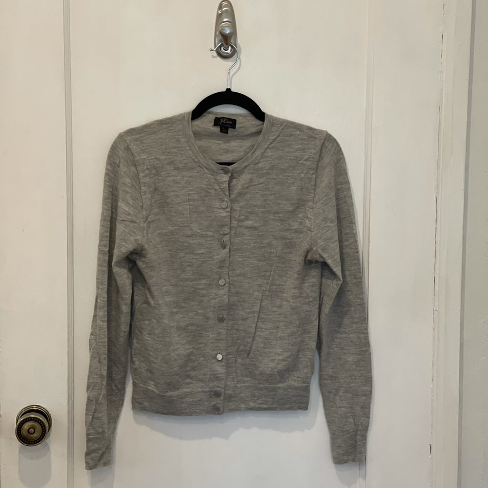 J.Crew Cashmere Lightweight Button-down Sweater